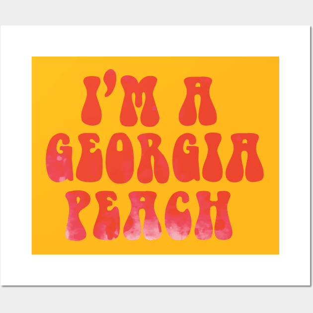 Georgia Peach Wall Art by doodlesbydani